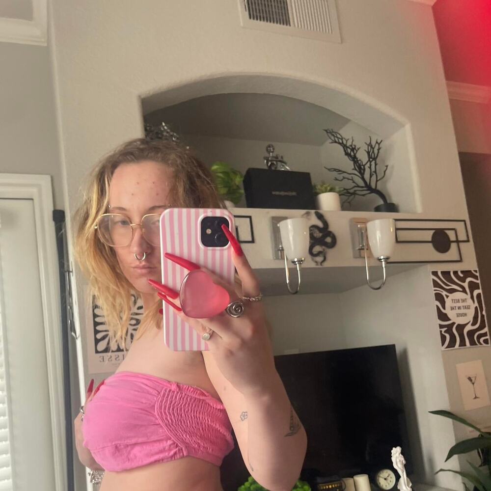 Pink double twist tube top - Picture 3 of 4